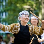 Teddy in the midst of her Hachidan solo at 2010 Obon