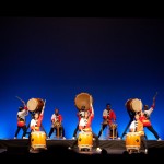 Soh Daiko playing Yuudachi at Taiko Jam 2011 in Memorial Auditorium (Stanford University)   [photo credit: Kim Nakashima]